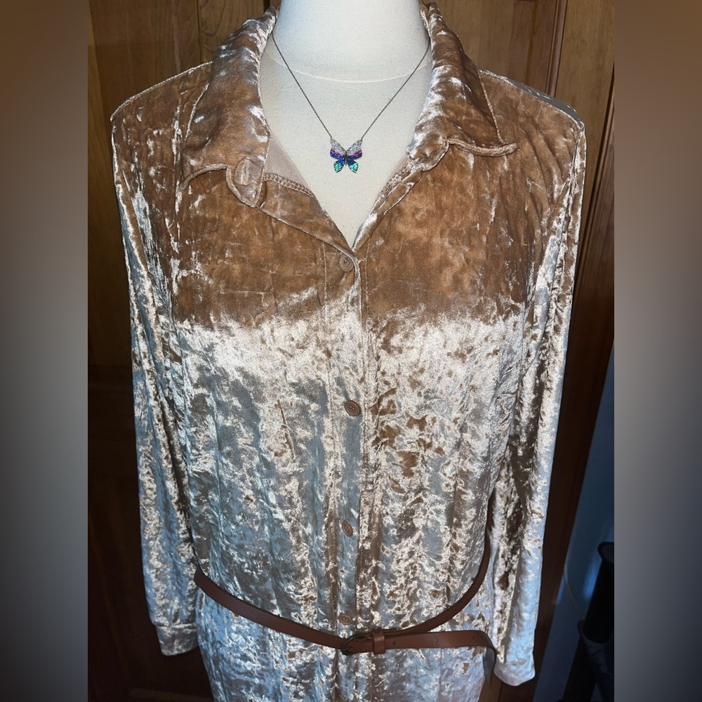 Gold Dress with Belt
